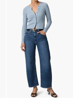 Page High Rise Arellia Ankle Barrel Leg Jeans Size 29 Mid Wash